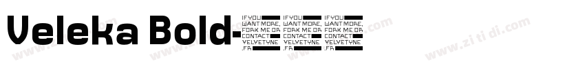 Veleka Bold字体转换
